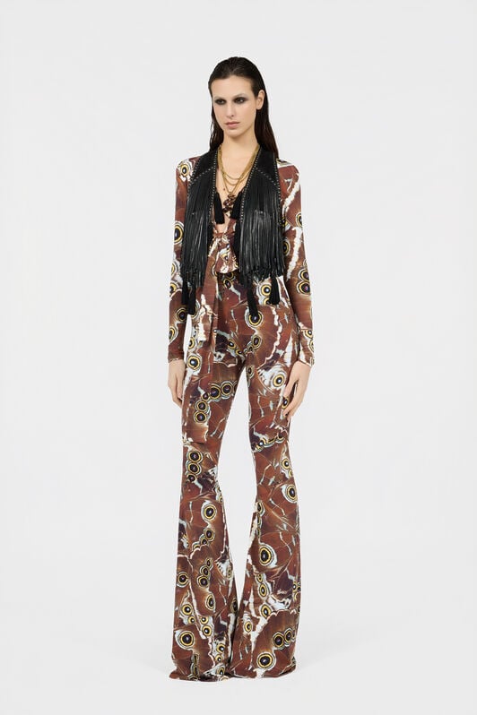 RC Jumpsuit Mit Mini Butterfly-Print RC Jumpsuit Mit Mini Butterfly-Print BROWN XQT117-LNT27