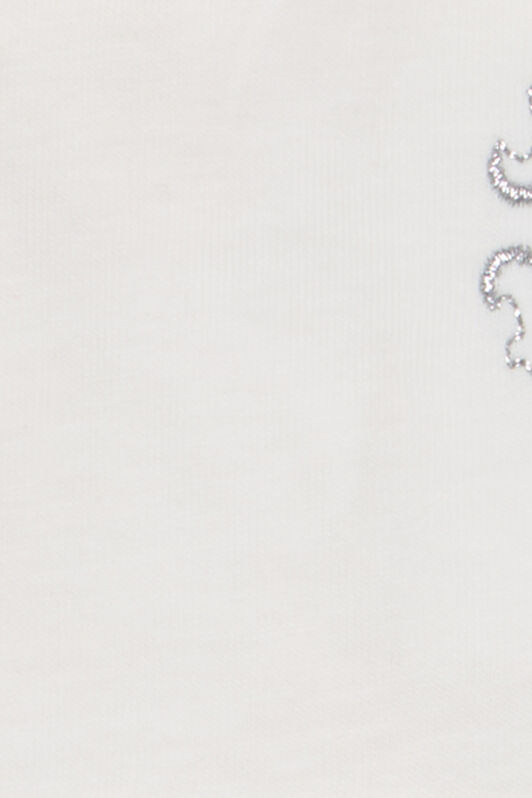 JU White Romper And Hat Set With Monogram RC MILKY WHITE UJT823-JD001