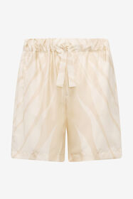 RC Ray Of Gold Print Silk Shorts Elfenbein TRT270-4QO25