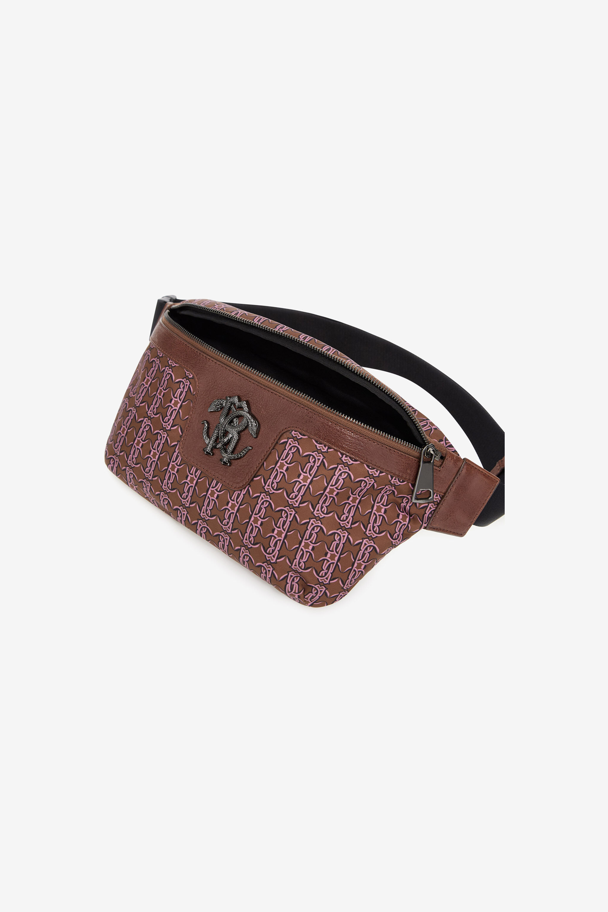 RC Fanny pack with Monogram Mirror Snake Brown SRB003-FT169