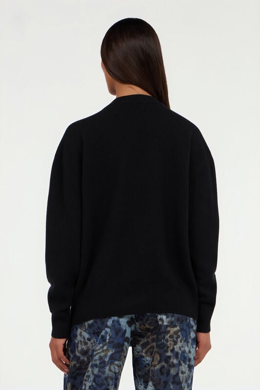 RC Pullover Schwarz mit Monogram Mirror Snake RC Pullover Schwarz mit Monogram Mirror Snake NERO VKM624-MQ013