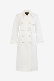 ${brand} Trench in Jacquard di cotone con motivo Leopardato ${colorDescription} ${masterID}