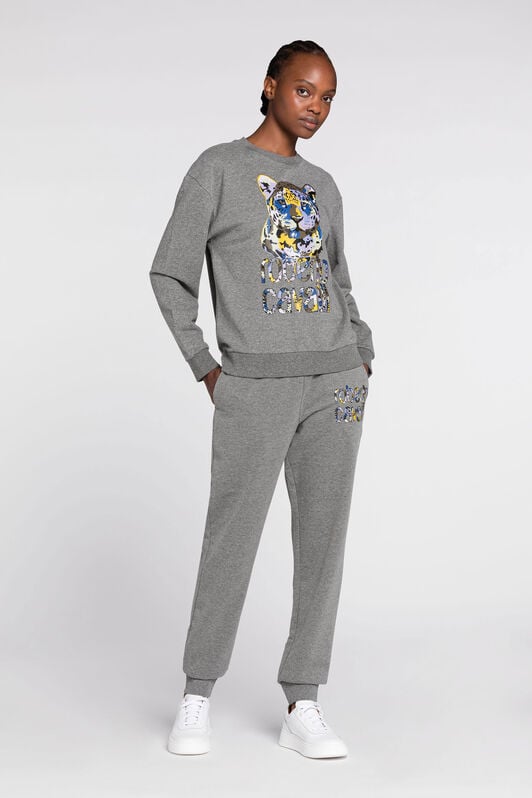 RC Logo-Print Cotton Sweatpants RC Logo-Print Cotton Sweatpants Gray JST23B-CF050