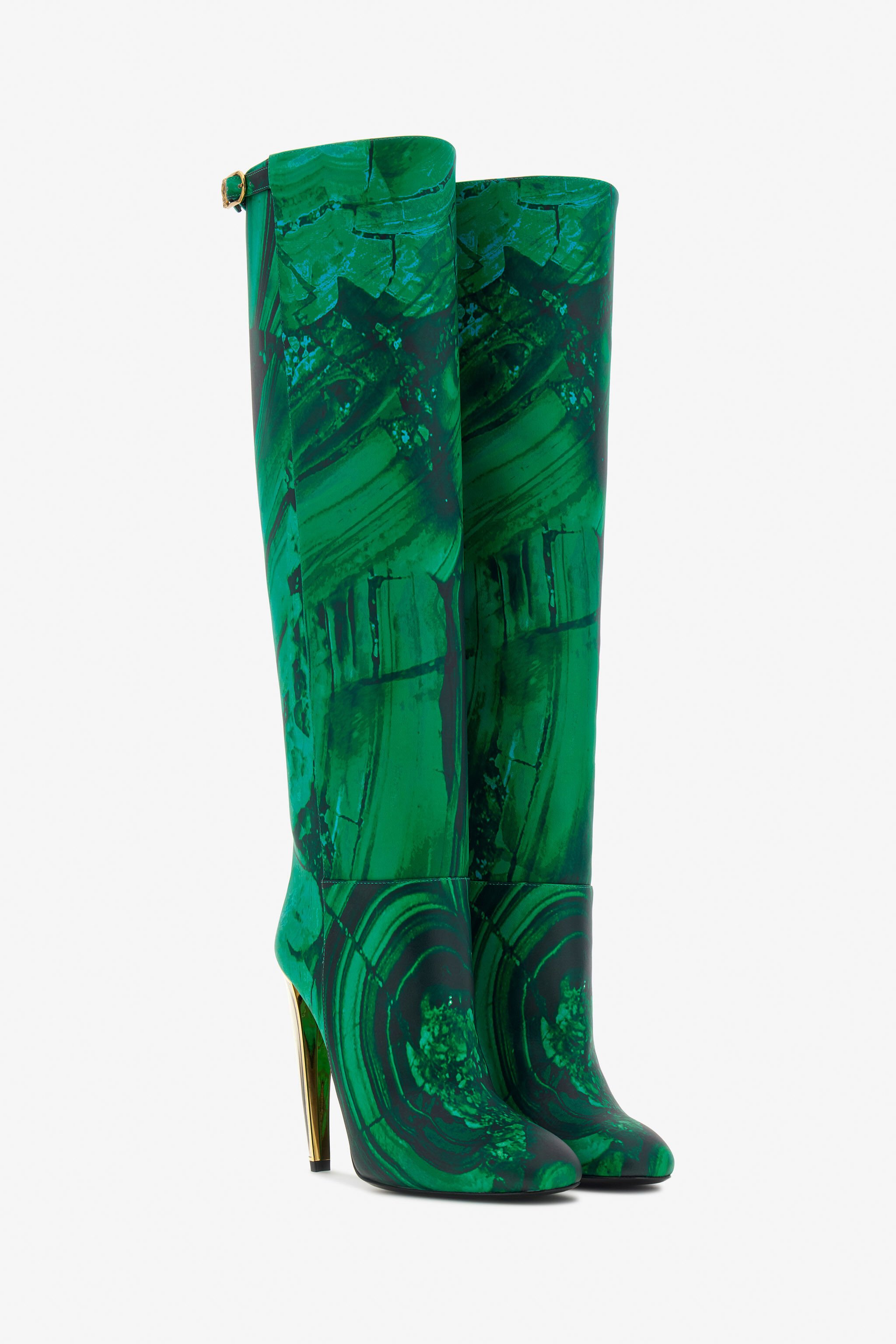 RC Stivali con stampa Malachite Verde TKS015-PZS76