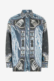 ${brand} Camicia Con Stampa Marble E Decorazioni ${colorDescription} ${masterID}