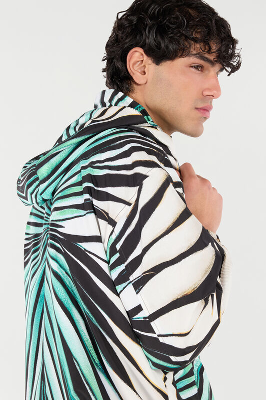 RC Ray Of Gold Print Nylon Windbreaker Light blue TRT461-5RM72