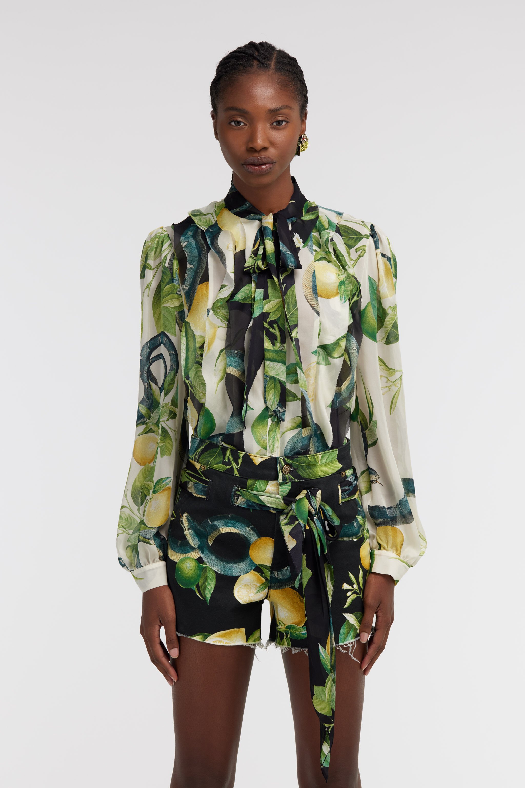 RC Lemon print shirt Ivory SKT706-CTI89