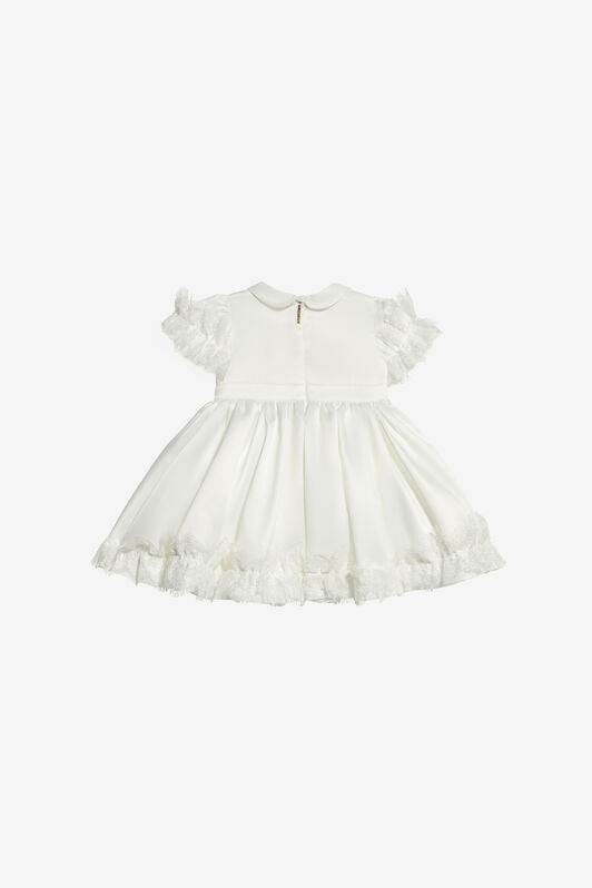 JU Robe À Ourlets Frangés Blanc UJT100-RN012