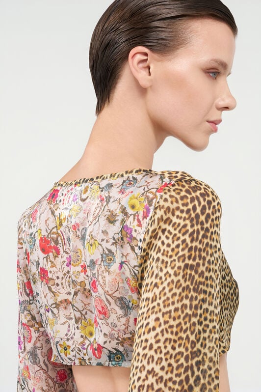 RC Seidentop mit Baby Jaguar-Print RC Seidentop mit Baby Jaguar-Print MULTICOLOR WQW024-HNR31