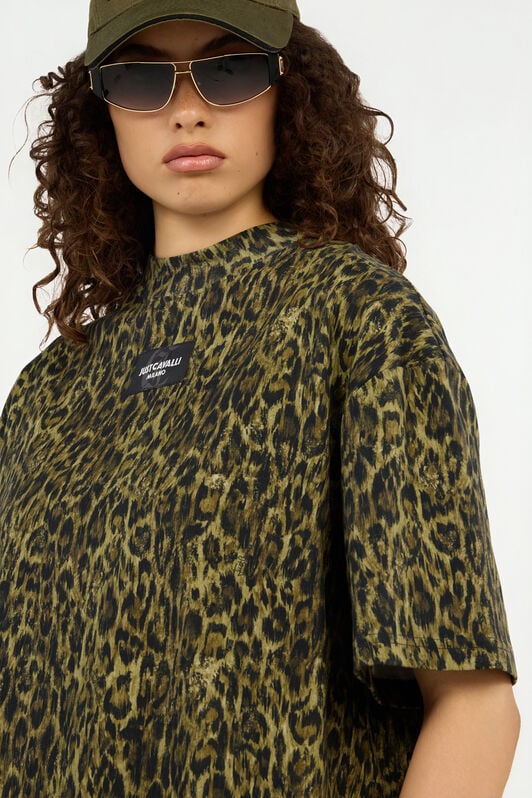 JC Leopard Print T-Shirt VERDE 185 VFT185-VF308