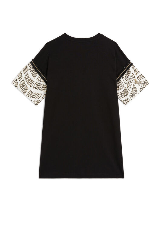 JU Rhinestone-embellished T-shirt dress JU Rhinestone-embellished T-shirt dress BLACK LJT115-JV025