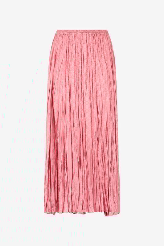RC Crinkled Midi Skirt Pink VKT306-RK010