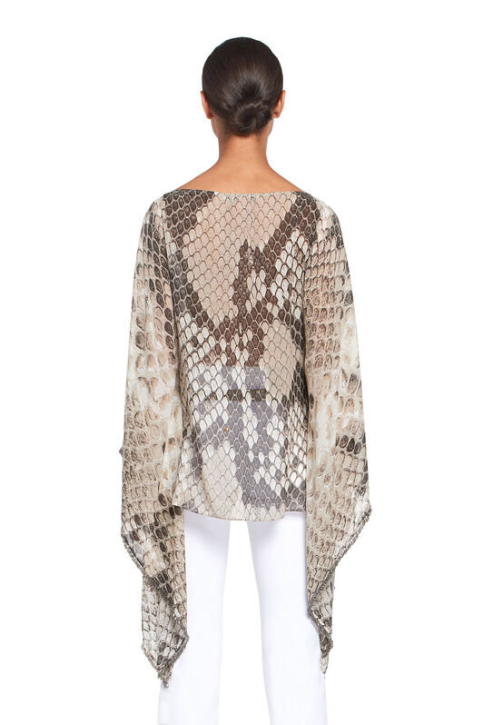 RC Macro Python Print Silk Kaftan RC Macro Python Print Silk Kaftan TAUPE IQR726-GFP64