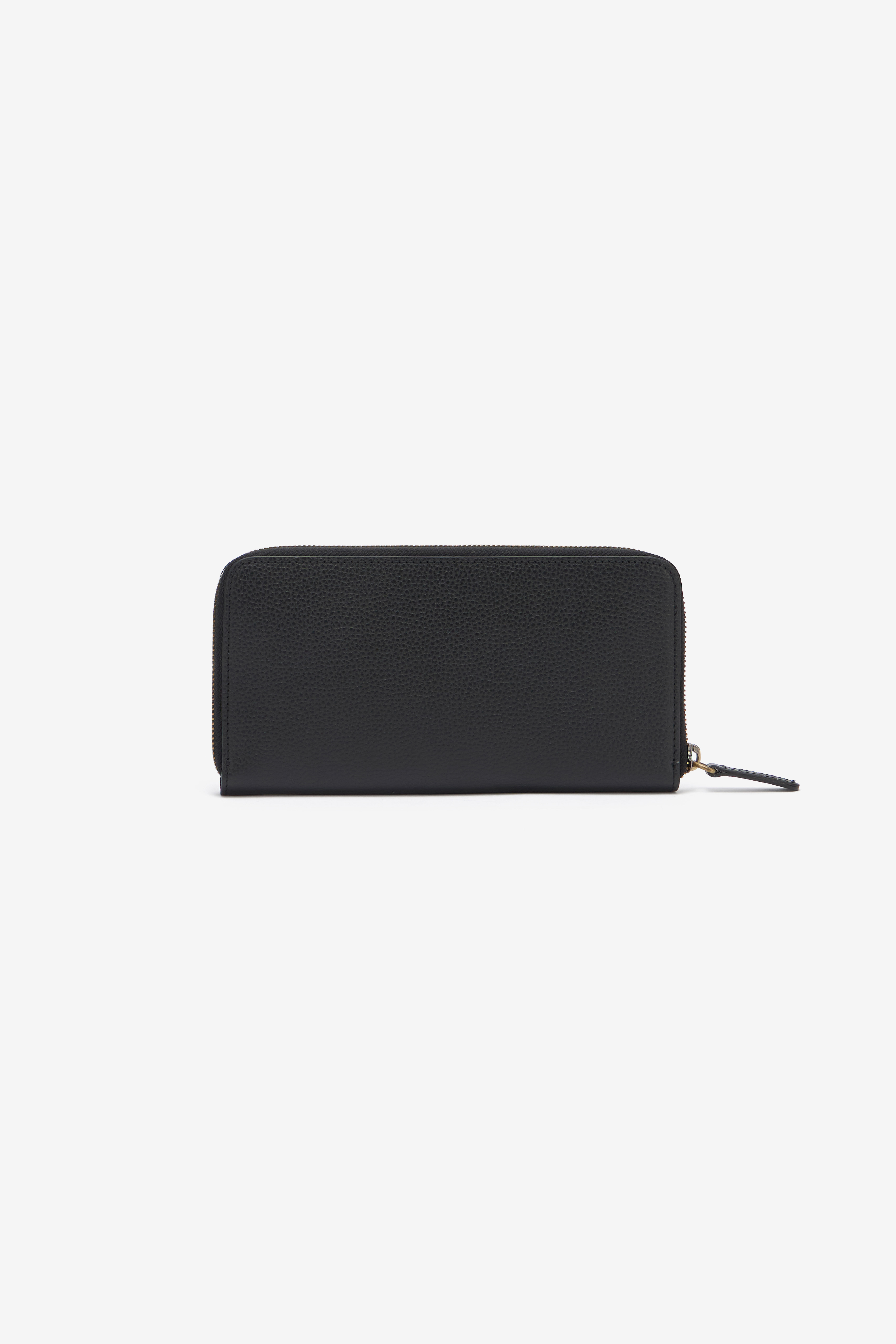 RC Black Zip-Around Wallet With Mirror Snake Monogram BLACK QOA00C-PZO37