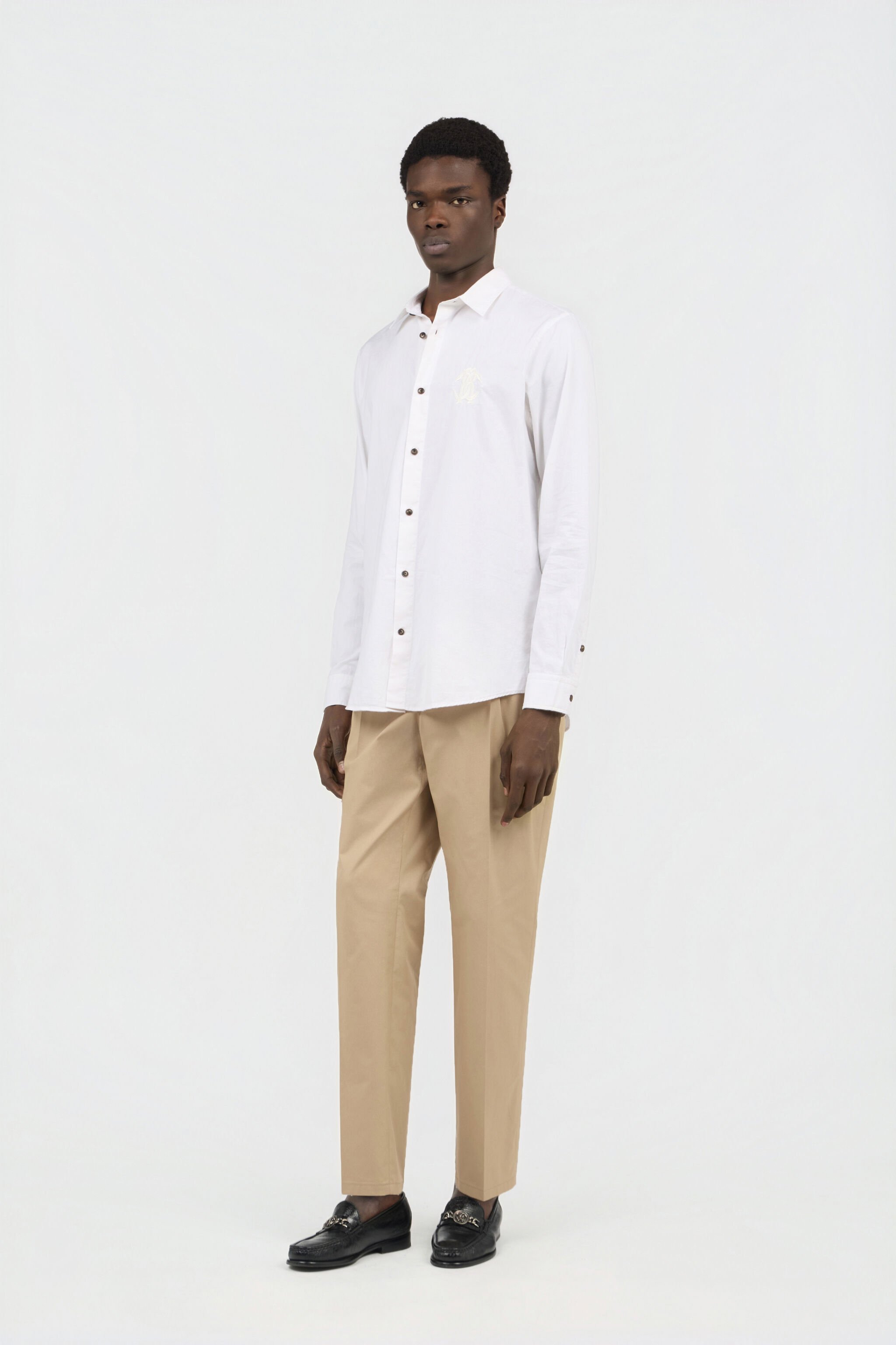 RC Chemise Blanche avec Broderie Monogram RC RC Chemise Blanche avec Broderie Monogram RC WHITE SOT70P-FN006