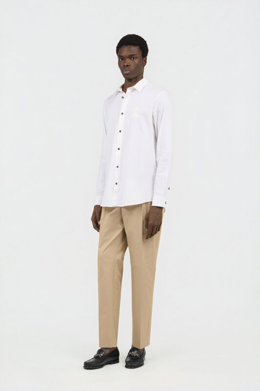 RC Chemise Blanche avec Broderie Monogram RC RC Chemise Blanche avec Broderie Monogram RC WHITE SOT70P-FN006