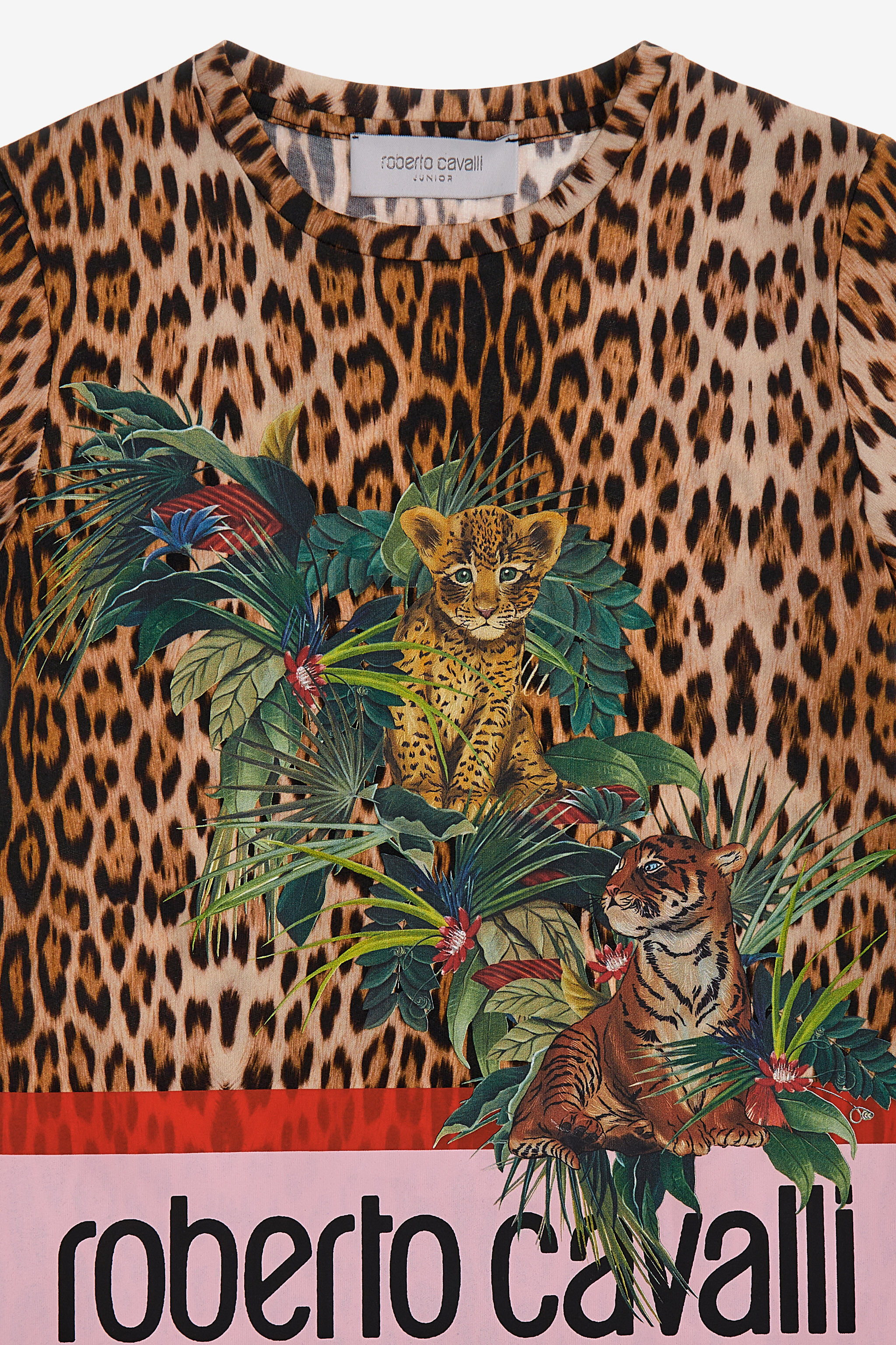 JU Jaguar Skin print T-shirt Hellbraun SJT651-JFI97