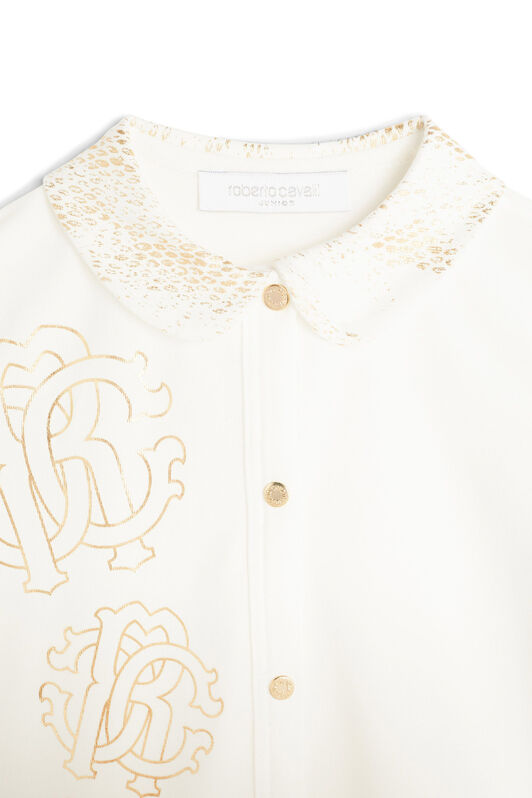 JU White RC Monogram baby grow MILKY WHITE JJT80B-JV025