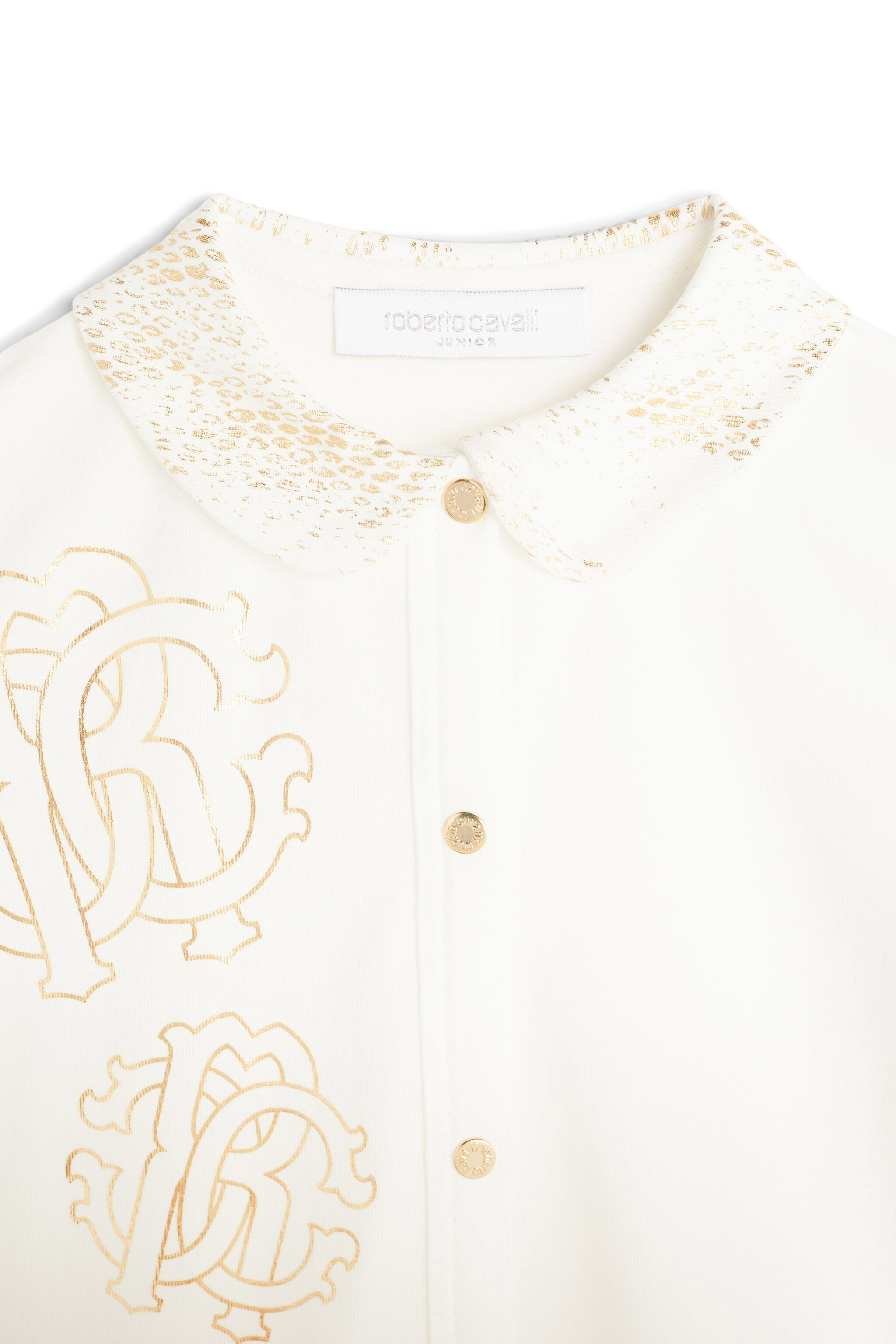 JU White RC Monogram baby grow MILKY WHITE JJT80B-JV025