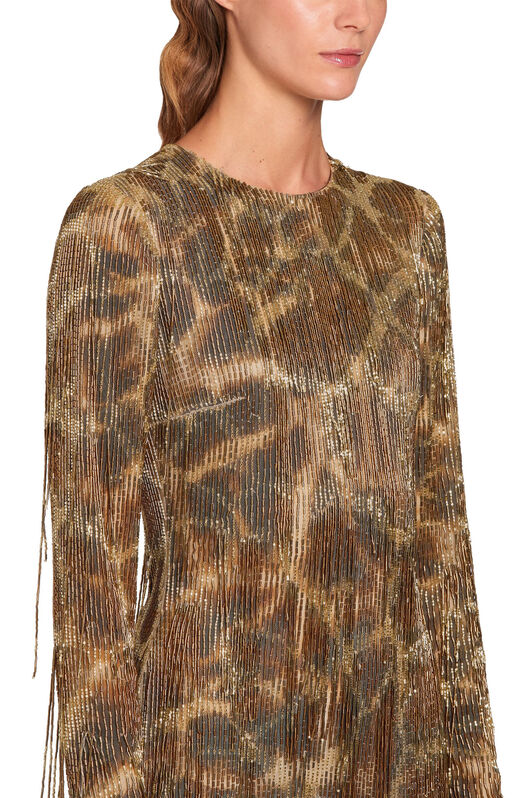 RC Mini abito con motivo Fringed Giraffe BRONZE KQR140-RT020