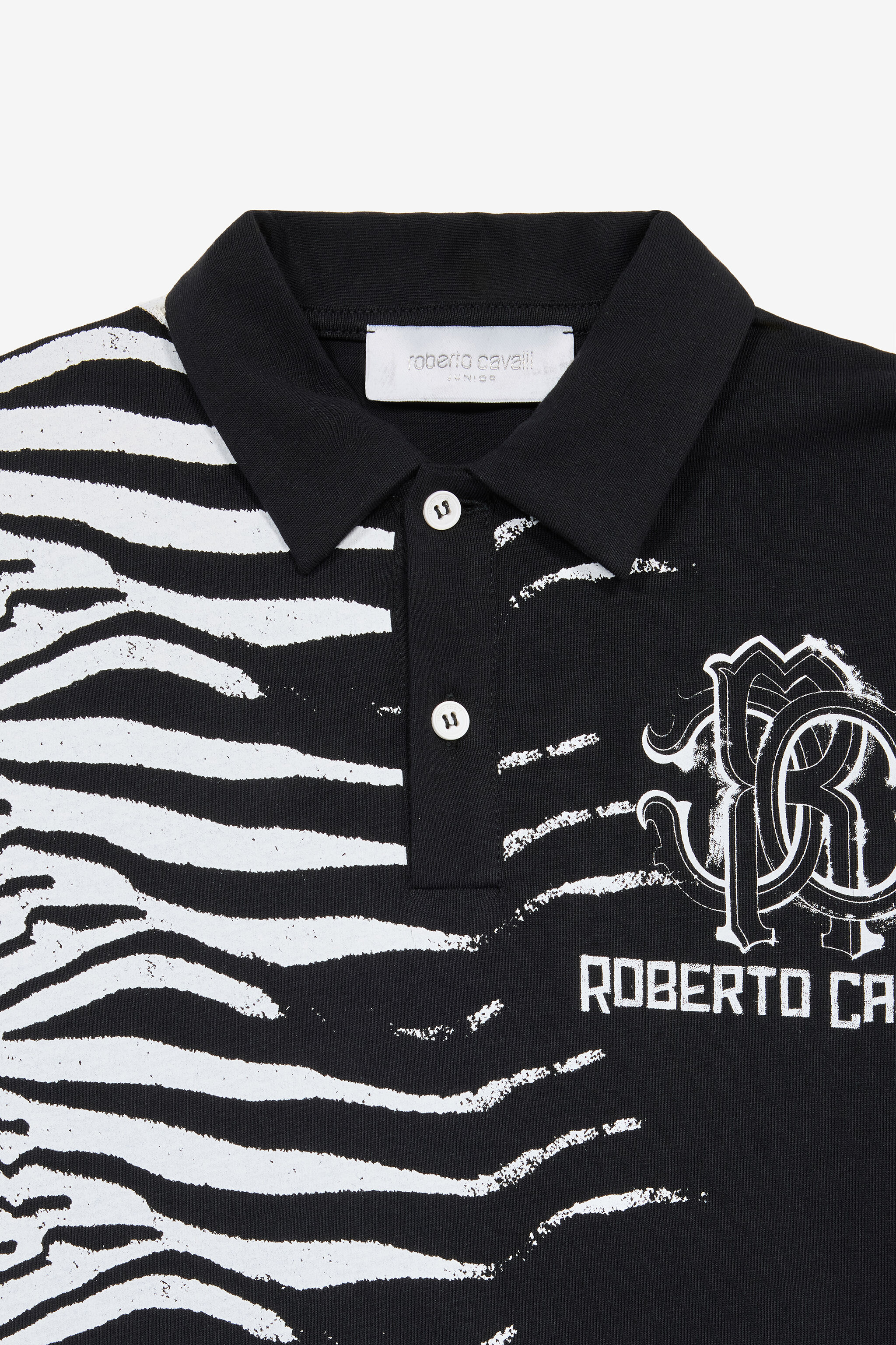 JU Polo Tiger Skin Con Monogram RC E Logo Nero UJT64A-JD001