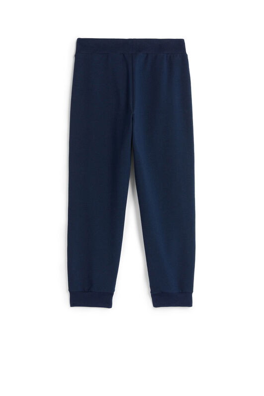 JU Letter-print track pants Light blue MJT254-HUB65