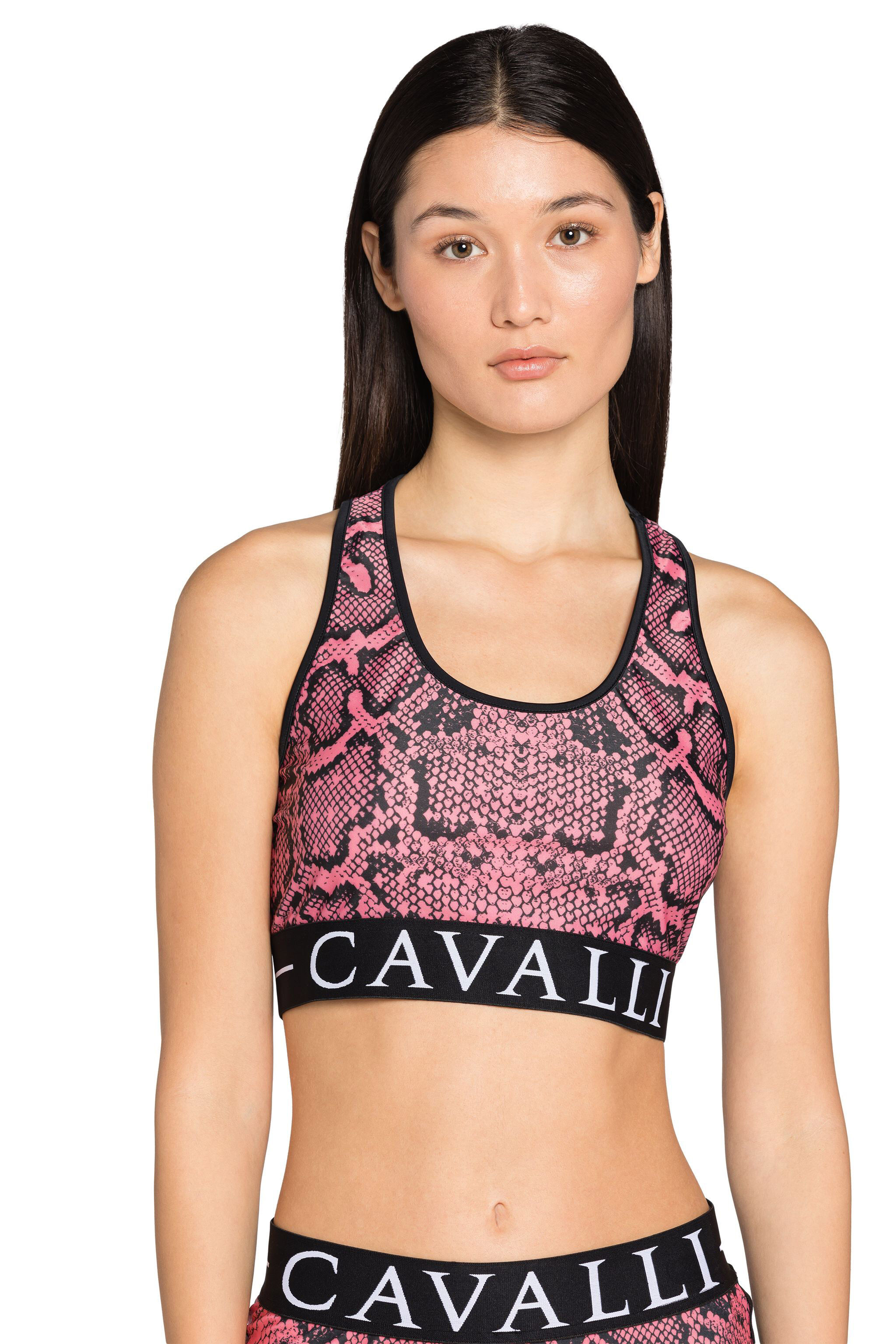 RC Python-Print Crop Top Pink IST60A-LNE11
