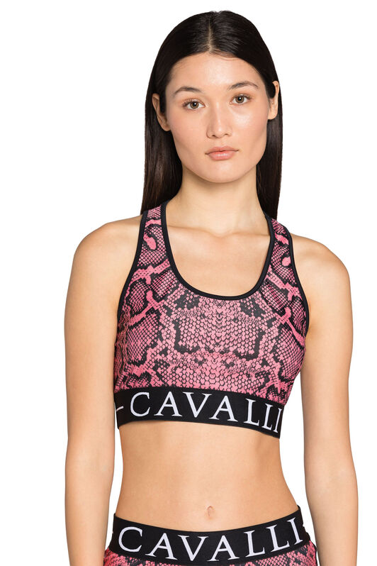 RC Python-Print Crop Top RC Python-Print Crop Top Pink IST60A-LNE11