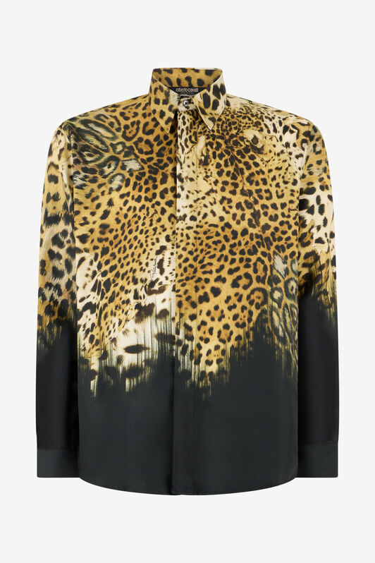 RC Jaguar Skin print shirt RC Jaguar Skin print shirt Light Brown SRT714-4QL49