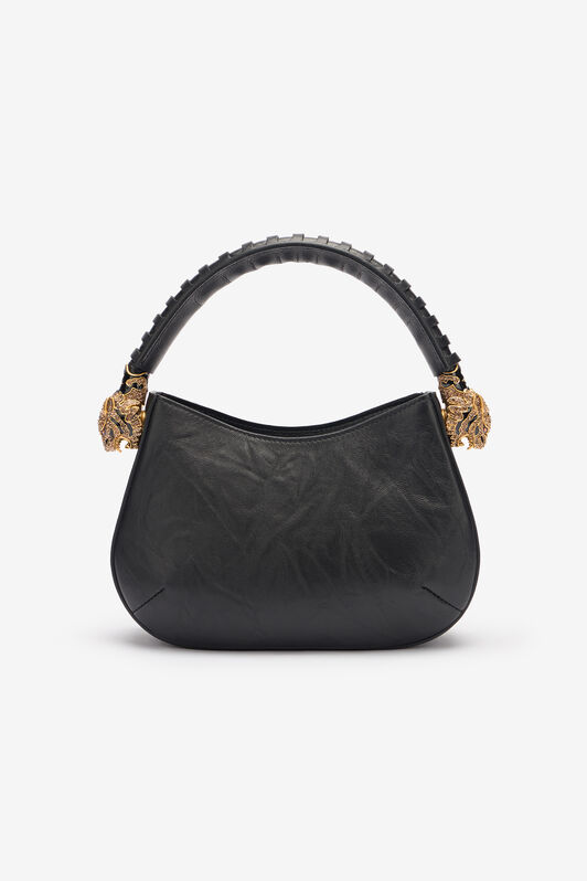 RC Leather Hobo Roar Bag Black TWB002-PNE01