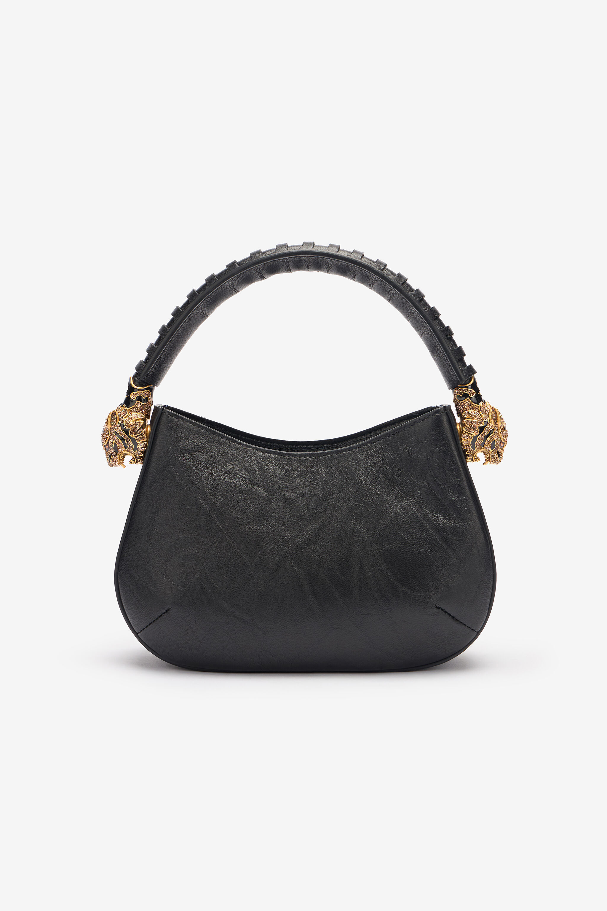 RC Leather Hobo Roar Bag Black TWB002-PNE01