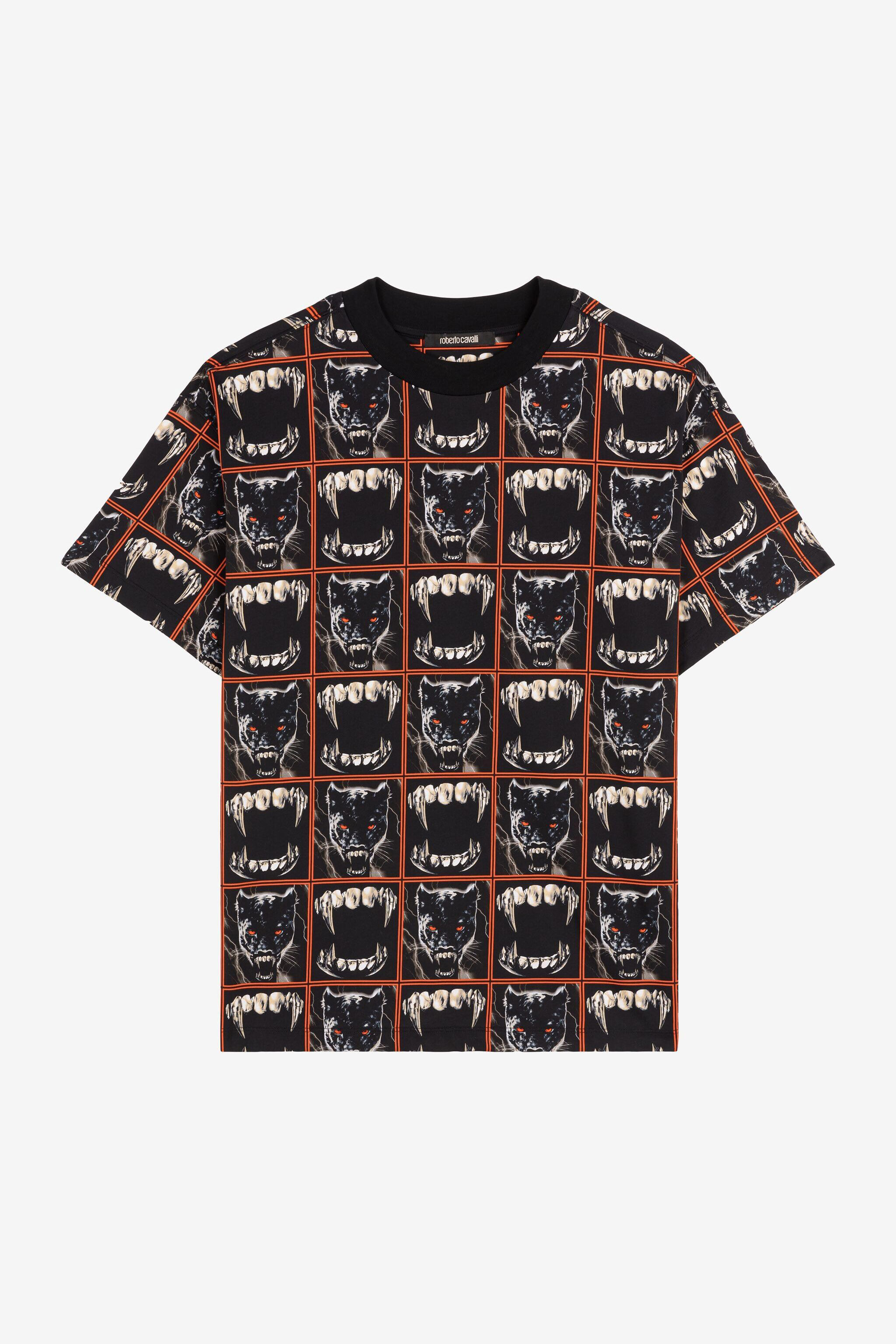 RC Teeth And Panther-Print T-Shirt MULTICOLOR PNT61M-3PF25