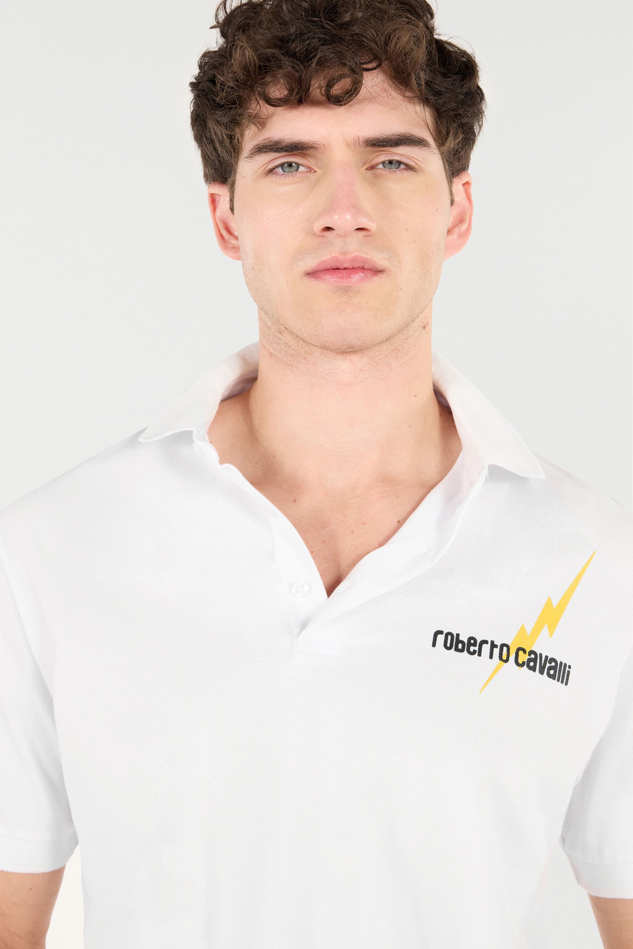 RC Poloshirt Mit Print Und Logo Weiß POT64D-KB001