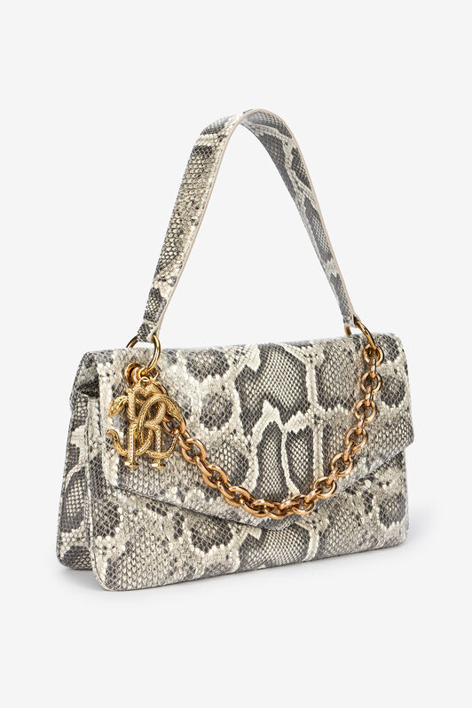 RC Shoulder Bag in Rock Python Print Marron clair VWB002-PZ407
