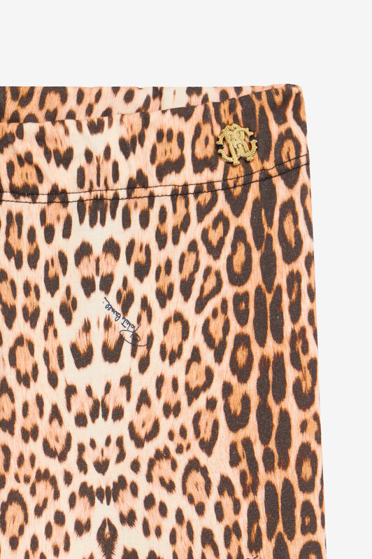 JU Leggings with Jaguar Skin Print NATURAL VJT23C-JFO52