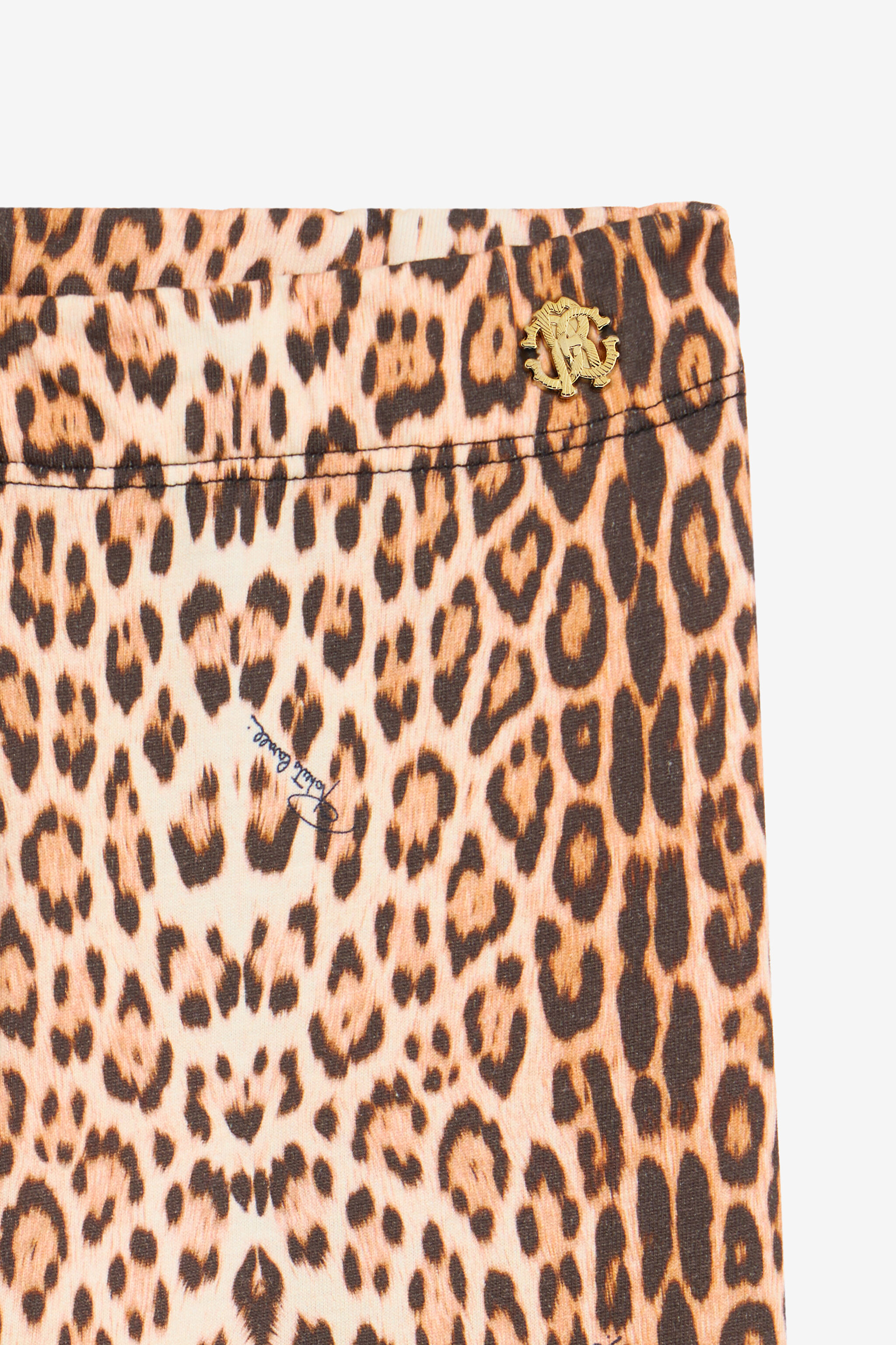 JU Leggings with Jaguar Skin Print NATURAL VJT23C-JFO52