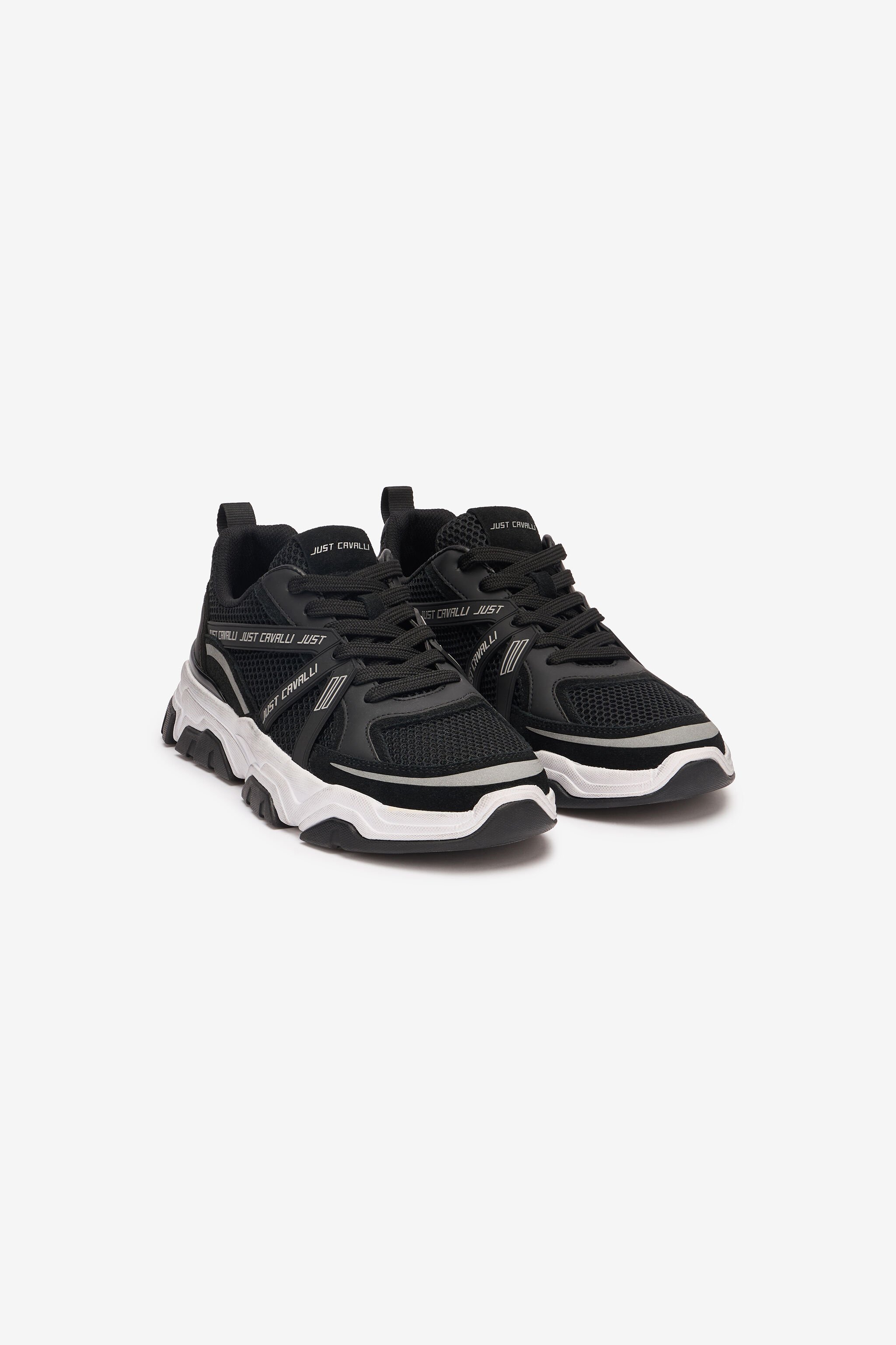 JC Zapatillas Con Inserciones Con Logotipo Negro UFS018-UF293