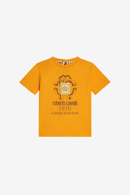 JU T-Shirt Avec Monogramme Safari Édition Orange UJT609-JD001