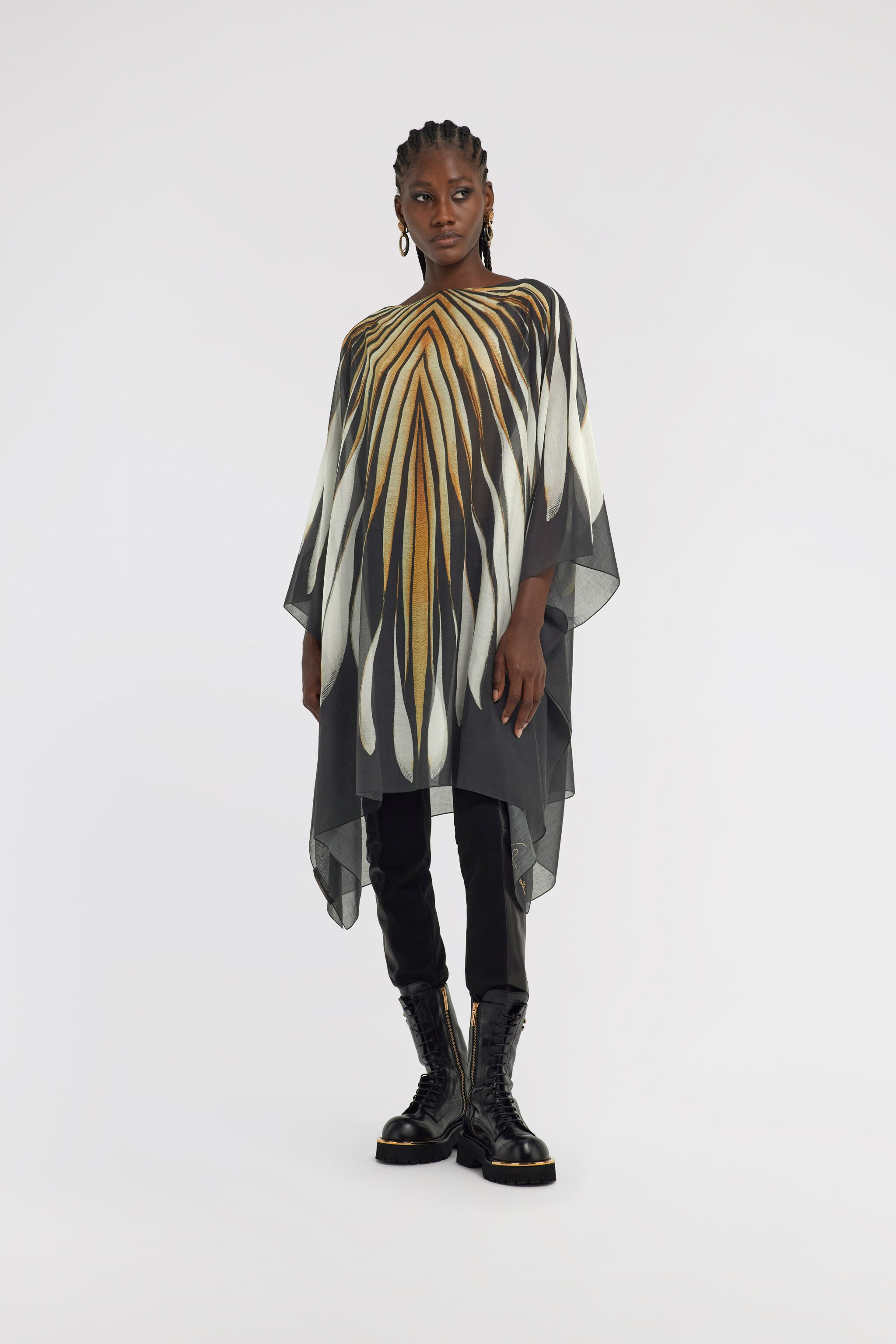 RC Ray of Gold print Kaftan Gold TALR03-IR020