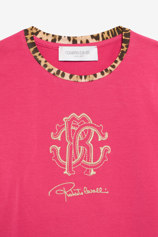 JU T-Shirt Fucsia Bouganville Con Monogram RC JU T-Shirt Fucsia Bouganville Con Monogram RC FUXIA BOUGANVILLE VJT62H-JD001