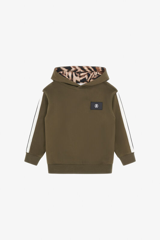 JU Hoodie With RC Monogram Tag MILITARY GREEN TJT66K-CF050