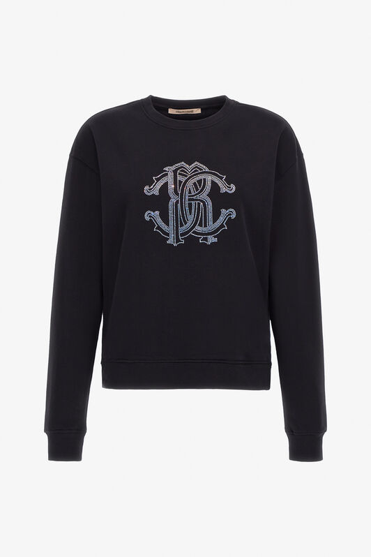 RC Sweatshirt with Monogram RC Black NOT67A-CF052