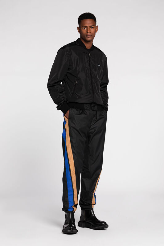 RC Stripe-detail track pants Black QRT25D-SB001