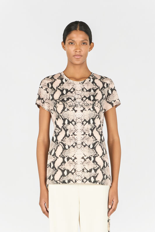 RC Python print T-shirt NATURAL PYTHON OOT60A-JFO61