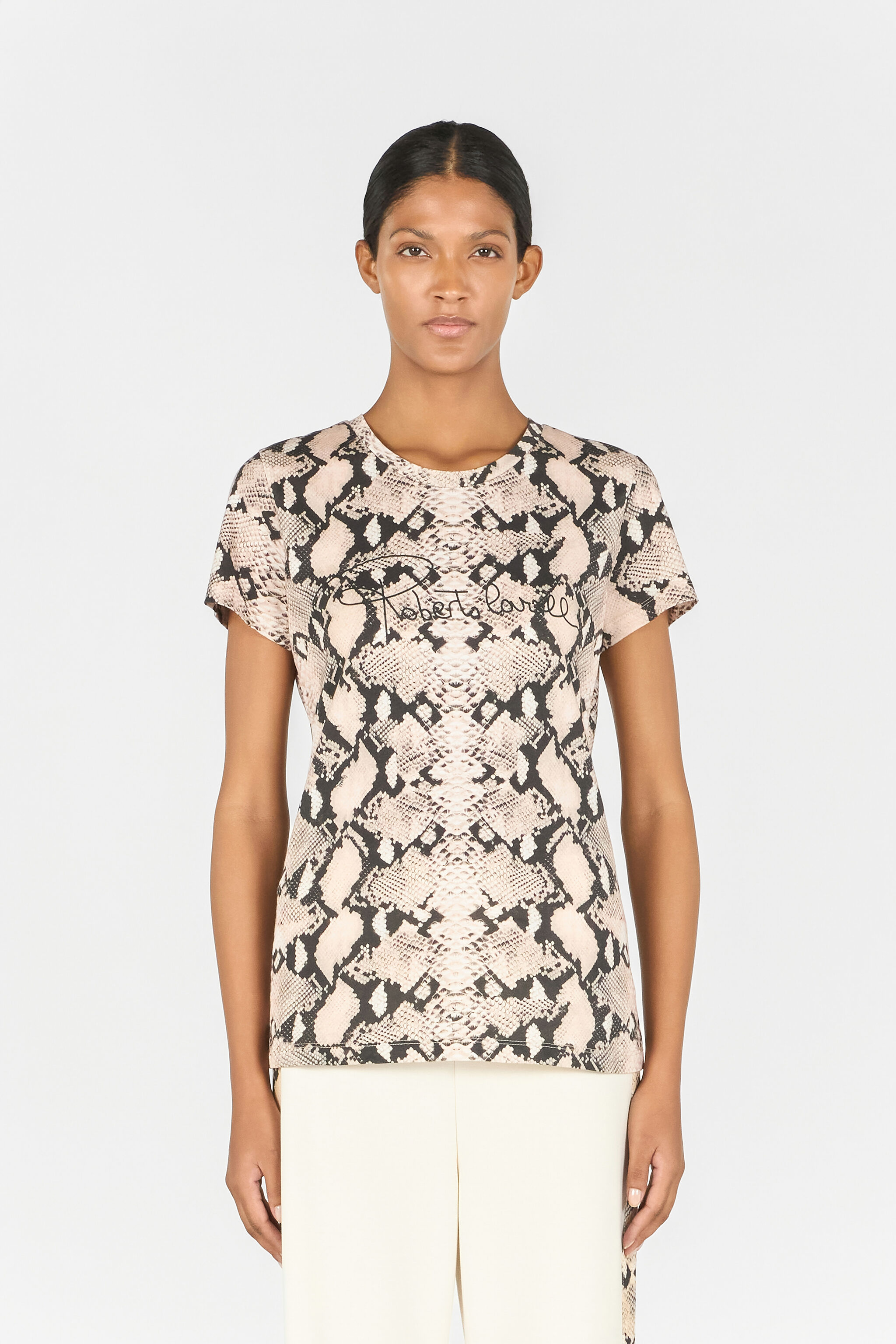 RC Python print T-shirt NATURAL PYTHON OOT60A-JFO61