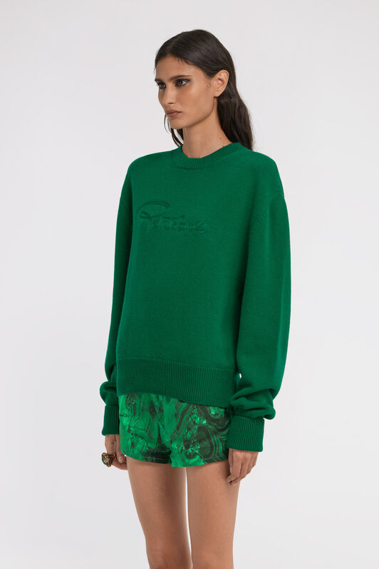 RC Kurzer Strickpullover Grün TKM623-MQ001