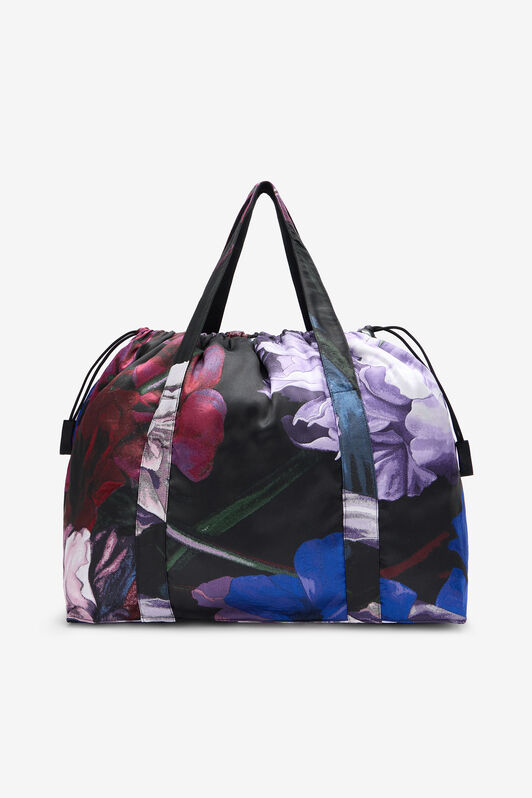 RC Shopper Bag With Floral Pattern LILAC/BLACK POB01A-FY046