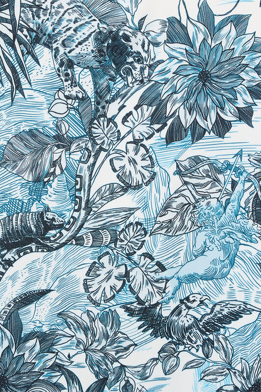 JC Hemd Mit Print Jungle JC Hemd Mit Print Jungle Hellblau UFM002-UF097