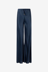 ${brand} Pantaloni Fluidi In Seta Con Stampa ${colorDescription} ${masterID}