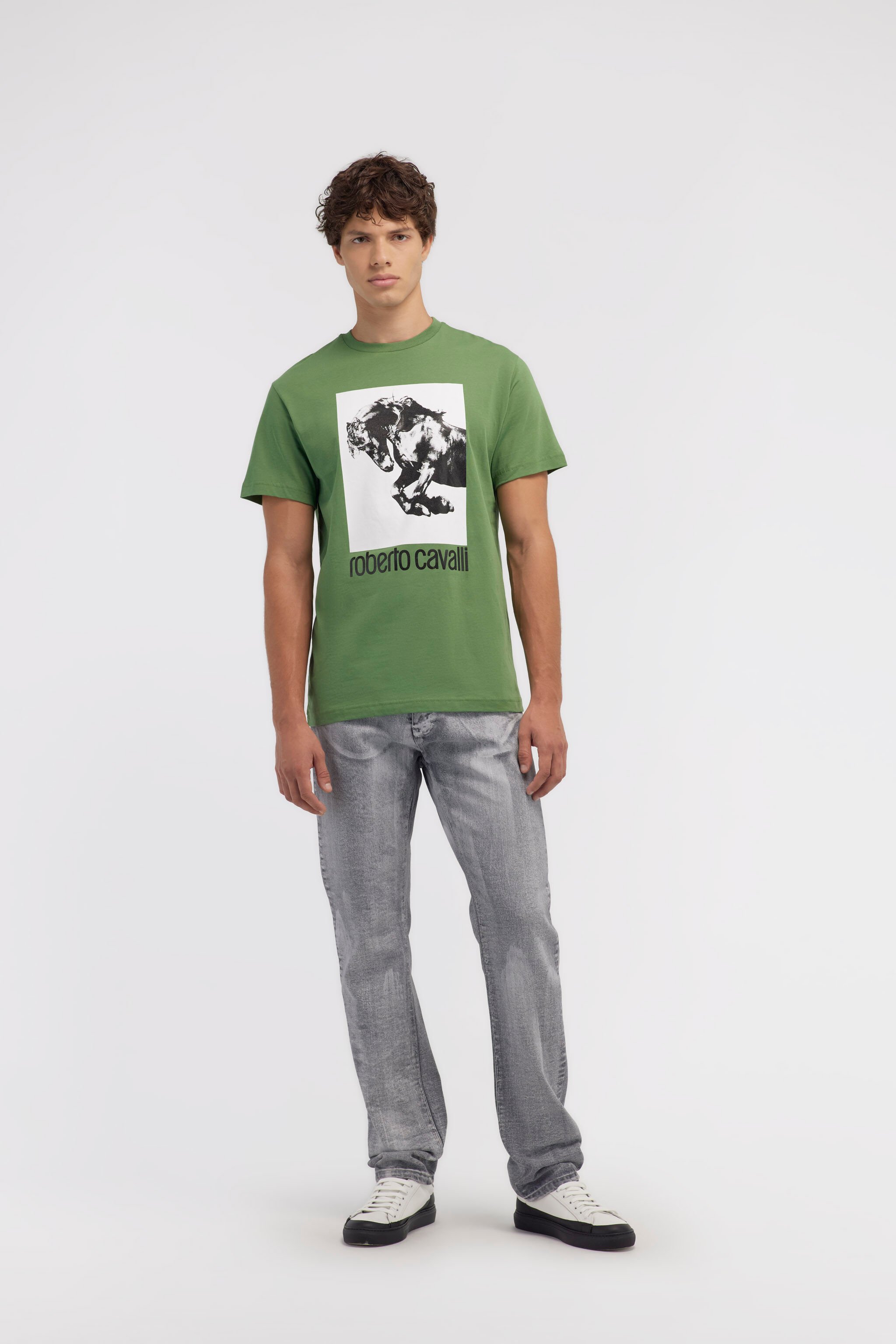RC T-shirt with Horse logo and print Green NOT60D-JD060